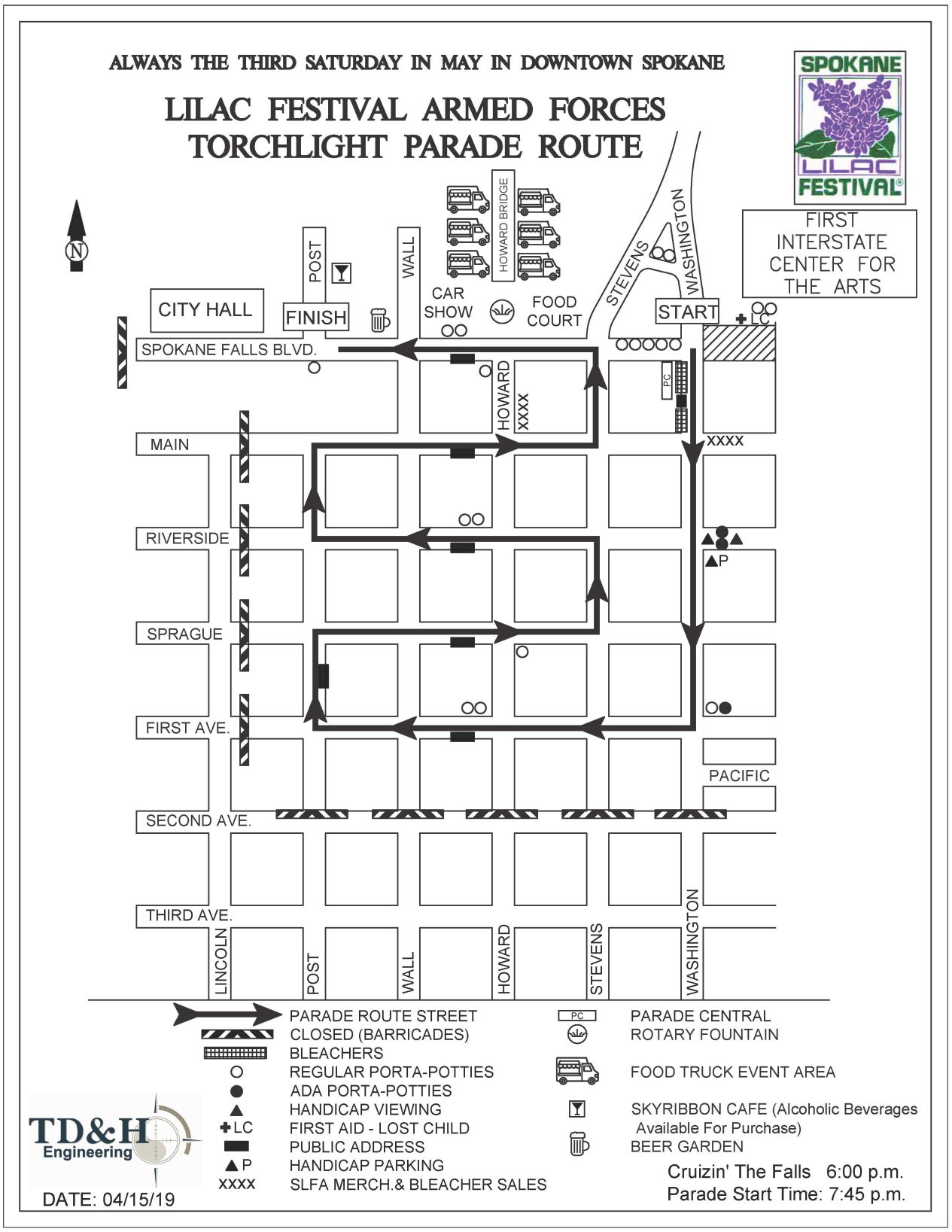 2019 Lilac Parade Route